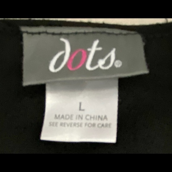 Dots Women’s Knit Midi Sheath Dress L 3/4 Sleeves - Picture 9 of 16